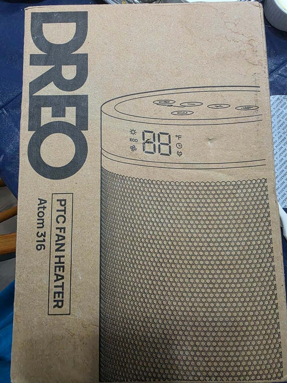 Dreo Atom 316 PTC Fan Heater New in Box